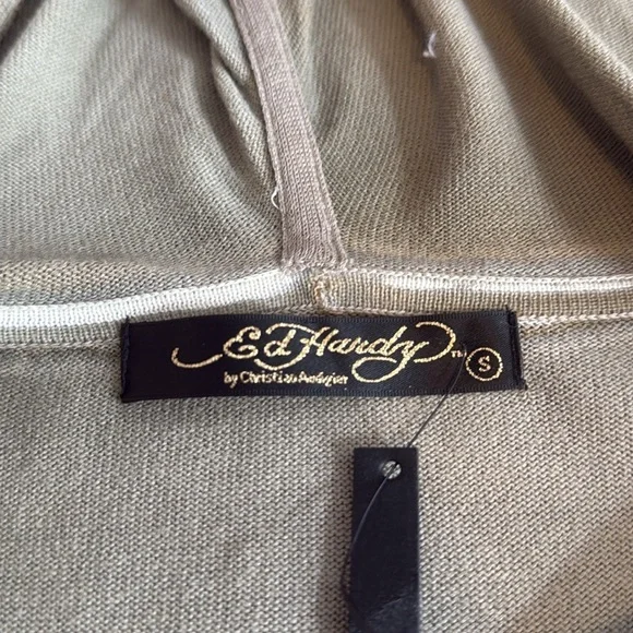 Distressed Extra long Ed Hardy Hooded Zip-up - Picture 14 of 14